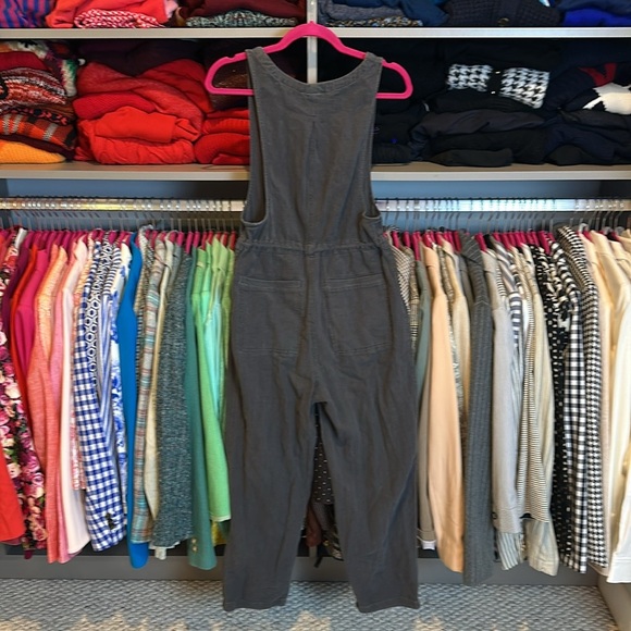 Free People dark gray cropped jumpsuit size 0 - Picture 3 of 3